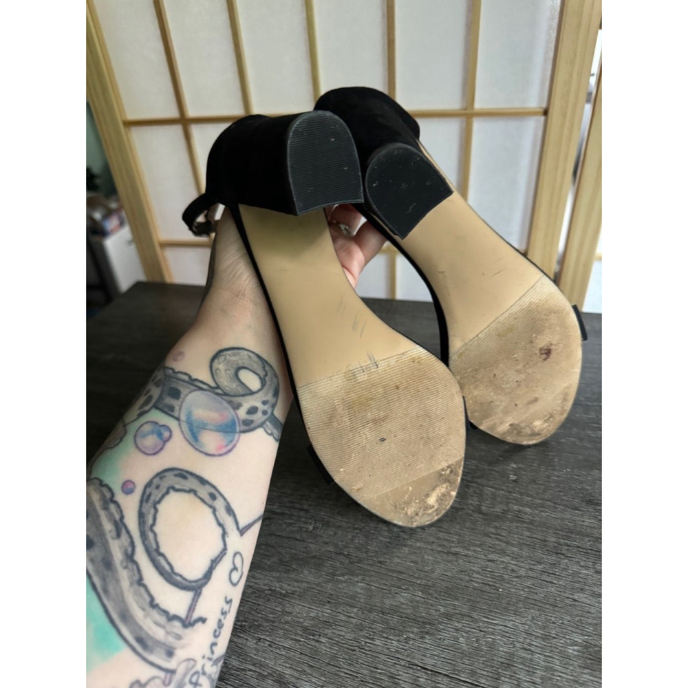 MADDEN GIRL womens black ankle strap block heels - Picture 2 of 7